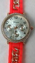 【送料無料】fashion rose gold case geneva silicone quartz ladies girl women wrist watc...