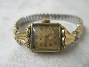 【送料無料】vintage watch lady elgin 14k gf 19 jewel illinois