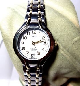 【送料無料】vtg ladies timex indiglo wr50m brushed ss gold trim y2 date calendar 2nd hand 【送料無料】vtg ladies timex indiglo wr50m brushed ss gold trim y2 date calendar 2nd hand