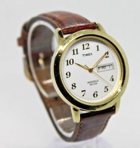 【送料無料】timex mens goldtone brown leather strap watch t2m4417r, classic look, runs 【送料無料】timex mens goldtone brown leather strap watch t2m4417r, classic look, runs