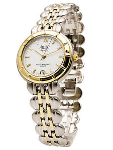 【送料無料】amstarwomens stainless steel amp; gold tone analog quartz watch wdate at 6