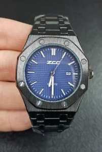 【送料無料】orologio da polso zcc industrial uomo analogico quarzo datario nero blu lac 【送料無料】orologio da polso zcc industrial uomo analogico quarzo datario nero blu lac