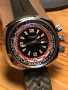 yzmontre vintage esperanto diver triple crown gmt timezone 46mm rare