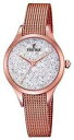 【送料無料】festina womens mademoiselle rose gold pvd mesh f203381 watch 6(2)