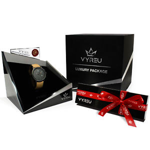 【送料無料】vyreu california anthracite desert schweizer chronograph uhr herren