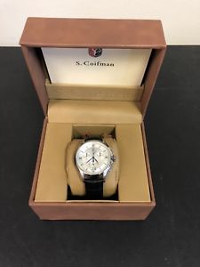 【送料無料】s coifman from invicta mens 46 mm swiss made quartz chronograph leather strap 【送料無料】s coifman from invicta mens 46 mm swiss made quartz chronograph leather strap