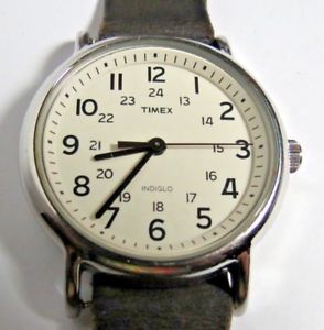 【送料無料】mens quartz timex indiglo watch fresh battery night lite nice