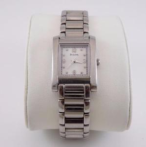 【送料無料】bulova 96l42 stainless steel ladies wrist watch qx