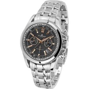 【送料無料】jacques lemans mens liverpool 44mm steel bracelet quartz watch 111171xn