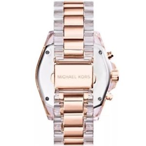 【送料無料】nib michael kors women watch bracelet 2 tone clear amp; r gold bradshaw mk5905 295