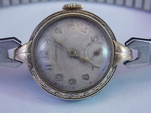 【送料無料】vintage swiss made ladies clinton watch co wristwatch 7 jewels gold plated