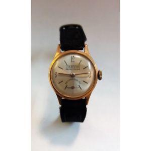 【送料無料】tanivan ancre 17 rubis orologio vintage da donna oro 18k swiss made anni 50
