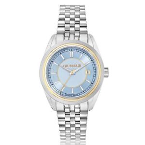 【送料無料】orologio solo tempo donna trussardi basic r2453103503 acciaio silver azzurro oro 【送料無料】orologio solo tempo donna trussardi basic r2453103503 acciaio silver azzurro oro