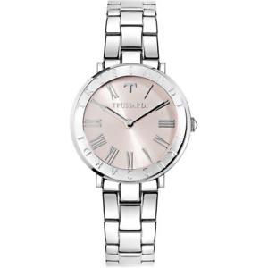 【送料無料】orologio donna trussardi tvision r2453115504 bracciale acciaio silver classico