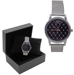 【送料無料】montre femme bracelet acier cadran fantaisie aspect matelass et strass 【送料無料】montre femme bracelet acier cadran fantaisie aspect matelass et strass