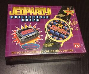 【送料無料】nib vtg jeopardy game tv show collector watch theme song tin sealed free ship
