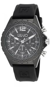 ̵orologio uomo liu jo luxury derby tlj831 chrono silicone nero