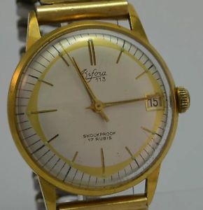 【送料無料】bifora 113 17 rubis herrenuhr mit datum handaufzug