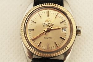 【送料無料】orologio philip watch caribbean donna automatico acciaio e oro box