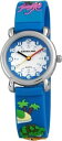 【送料無料】kinderuhr wei blau schildkrte krake silikon analog quarz x4200004001