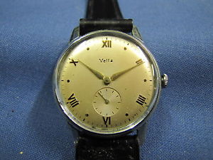 【送料無料】vetta orologio in acciaio meccanico usato vintage 9