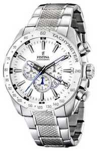 【送料無料】festina chronograph stainless steel bracelet white f164881 watch 17