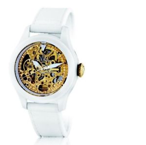 【送料無料】womens white toywatch toy2fly skeleton automatic watch ttfs10whgd~nwt 345