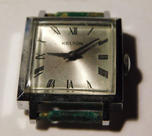【送料無料】vintage watch montre carre kelton