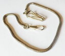 【送料無料】chaine de montre chatelaine maille ronde mousqueton crochet couleur or * 4088(2)