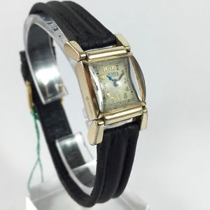 【送料無料】orologio da donna roamer di forma placcato oro a carica manuale made in us