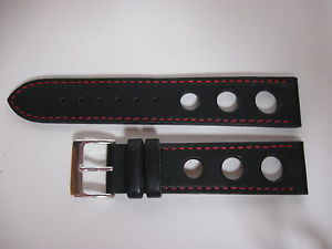 【送料無料】bracelet racing gros trous en cuir noir surpique rouge neuf taille 20 【送料無料】bracelet racing gros trous en cuir noir surpique rouge neuf taille 20
