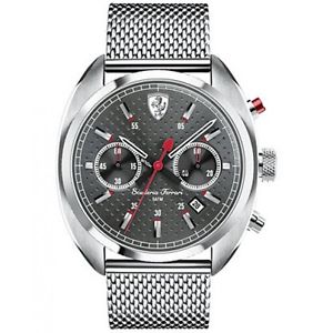 【送料無料】nib ferrari 0830214 mens scuderia chronograph sportiva ss mesh bracelet watch 【送料無料】nib ferrari 0830214 mens scuderia chronograph sportiva ss mesh bracelet watch