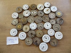 【送料無料】good lot of 40 mixed wristwatch movements for the watch maker
