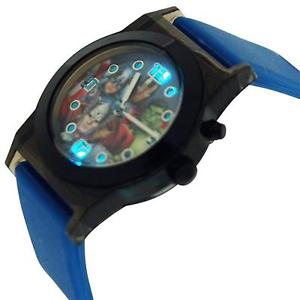 【送料無料】avengers boys analogue flashing lights blue rubber strap watch avg3509
