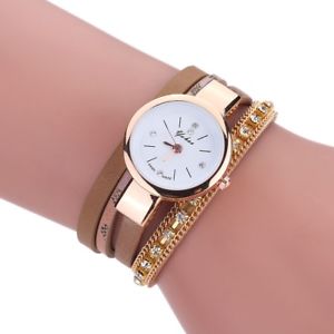 【送料無料】gold amp; brown crystal ladies fashion bracelet watch 【送料無料】gold amp; brown crystal ladies fashion bracelet watch