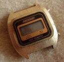 【送料無料】vintage 80s nelsonic select lcd quartz silver tone calendar watch dead battery