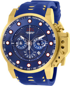 【送料無料】invicta mens iforce chrono 100m goldtone s steel blue silicone watch 25273 【送料無料】invicta mens iforce chrono 100m goldtone s steel blue silicone watch 25273