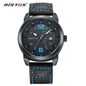 【送料無料】men watch waterproof leather fashion sport