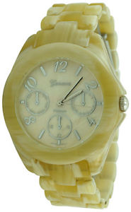 【送料無料】light weight ladies real turtle shell fashion watch bonesilver