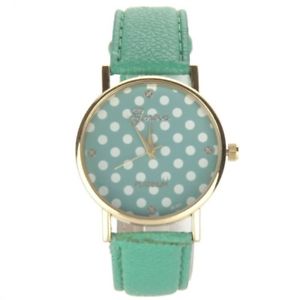 【送料無料】montre verte pois mymontre 【送料無料】montre verte pois mymontre