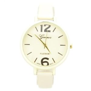 【送料無料】montre femme cuir fin large cadran mymontre
