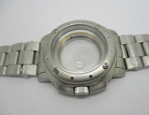 【送料無料】boitier 44 mm en acie type panerai oyster tanche 10 atm pour eta 28242