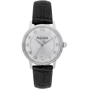 【送料無料】orologio donna philip watch grand archive 1940 r8251598503 pelle nero swiss made