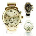 【送料無料】tecno trend mens luxury stainless steel metal round analog quartz wrist watch