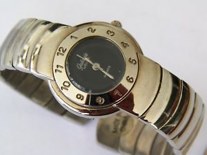 【送料無料】galaxie by elgin quartz watch flex fit cuff bracelet