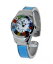 【送料無料】orologio donna azzurro acciaio molla watch in vetro di murano murrina millefiori