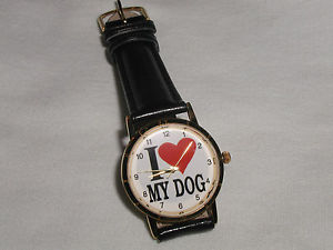 【送料無料】i love my dog watch christmas gift for dog lovers adult size