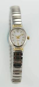 【送料無料】womens gold strech stainless steel water resistant quartz battery watch