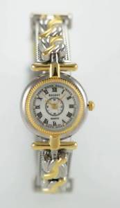 【送料無料】regent womens gold stainless steel water resistant quartz battery watch