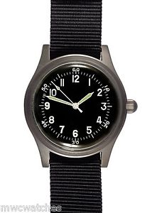 ̵mwc a 11 1940s us army wwii pattern 24 jewel automatic satin silver